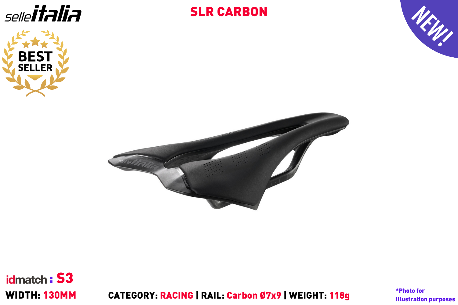 SLR 3D Carbon - L3 | Hup Leong Company | The Bicycle People